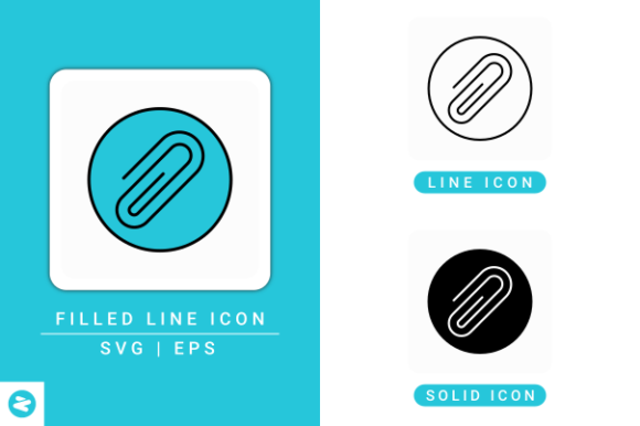 Attachment Icons Set: A Versatile Design Resource for Modern UI and Infographic Needs
