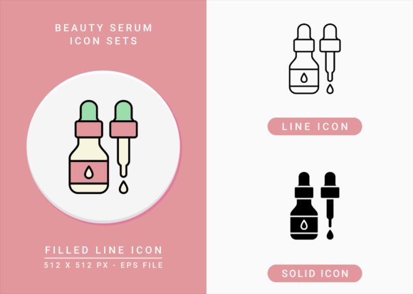 Beauty Serum Icons Set: A Practical Resource for Designers and Digital Creators