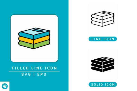 Book Icons Set: A Practical Tool for Visual Communication in Education and Design Projects