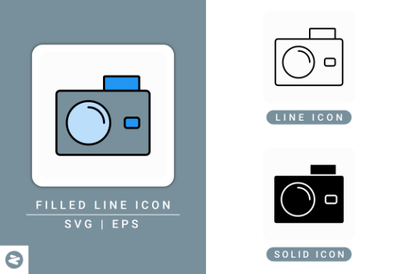 Camera Icons Set: Elevating Visual Design with Precision