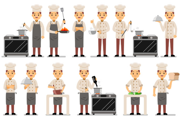 Chef Profesion Characters Set: Strategic Design for Creative and Business Impact