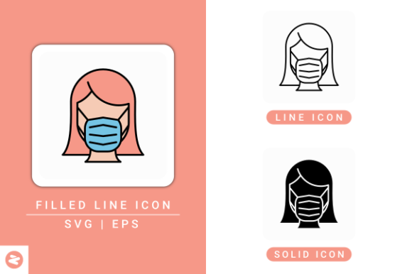 Face Mask Icons Set: A Versatile Design Resource for Modern Visual Communication
