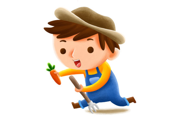 Farmer Profession Kids Illustration: Creative Inspiration for Educators, Designers, and Entrepreneurs
