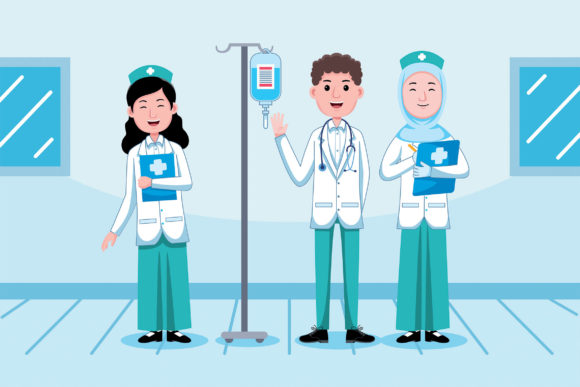 Illustrating Healthcare: The Power of Doctor and Nurse Profession Visual Content