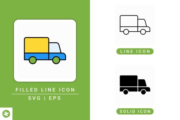 Truck Icons Set: A Versatile Design Resource for Web and Mobile Projects